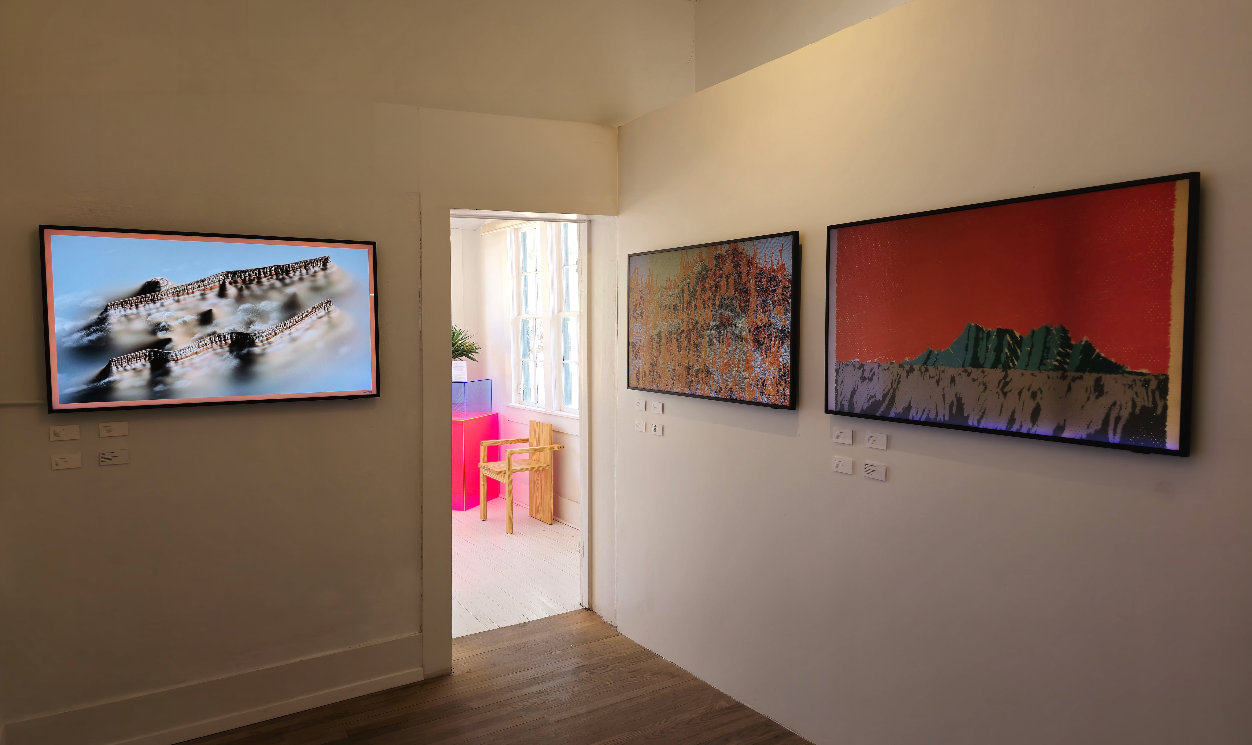 APEX installed on a large-format display in an exhibition context