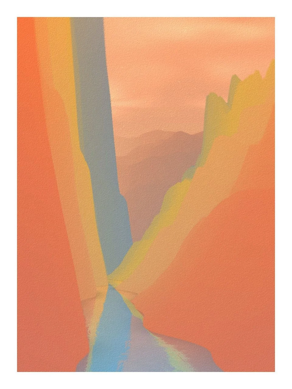 Longing portrait generative landscape output