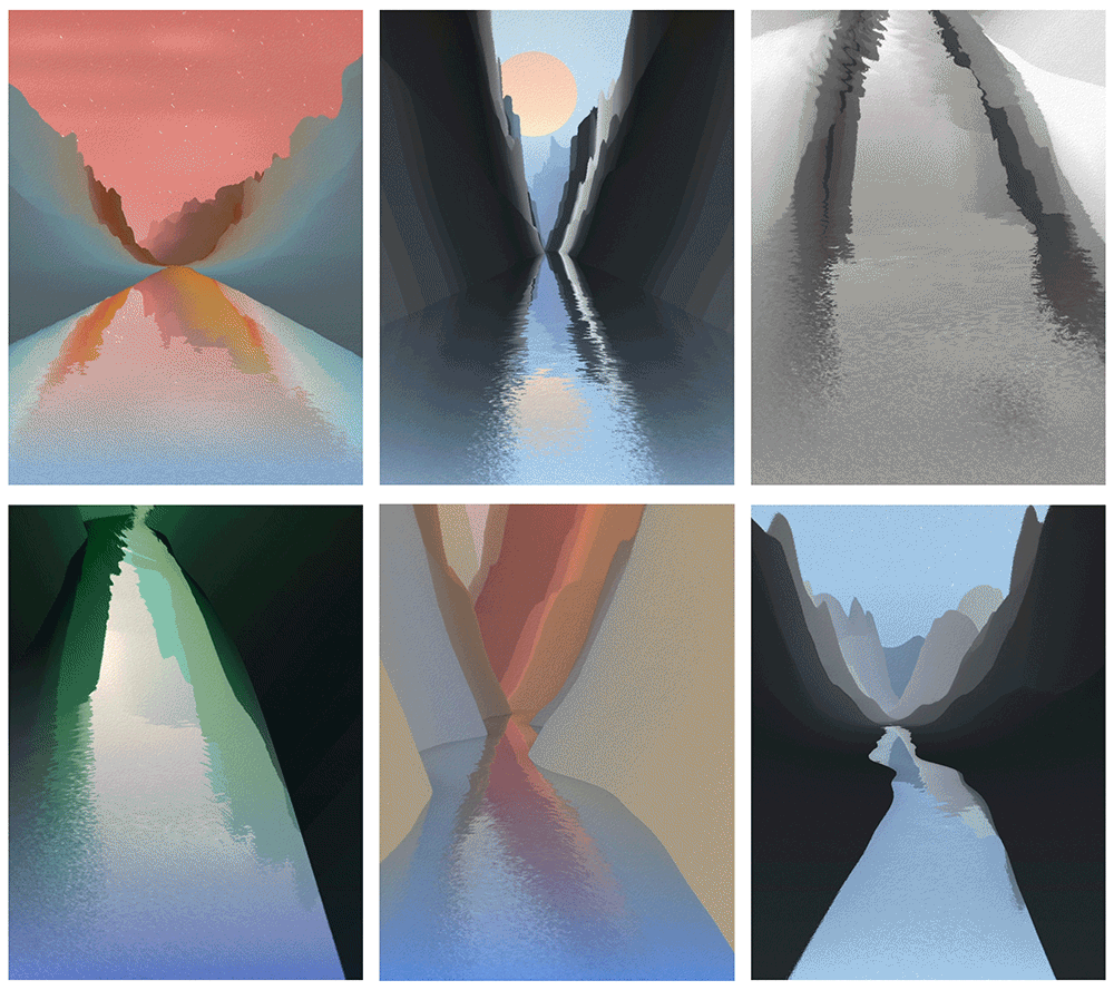 Longing animated terrain study